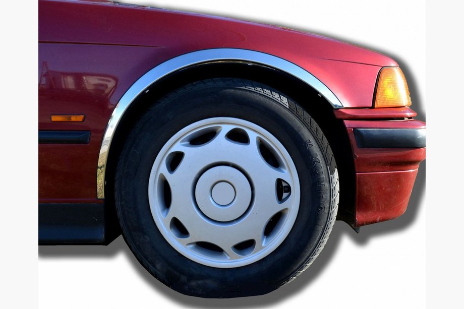BMW 3-serien E36 1990–2000 Hjulhuslister (4 st, rostfritt stål) Image