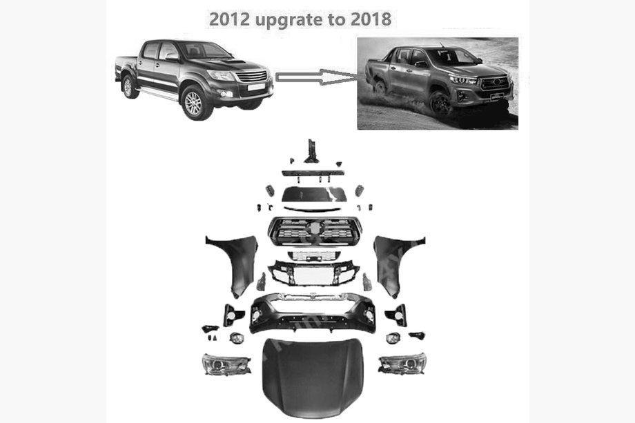 Toyota Hilux 2006–2015 Facelift-kit för 2019 Image