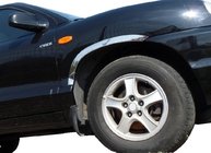 Hyundai Santa Fe 1 2000–2006 Hjulhuslister (4 st, rostfritt stål) foto 1
