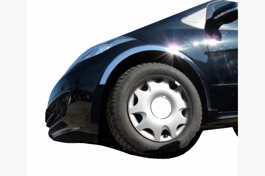 Mercedes A-class W169 2004–2012 Hjulhuslister (4 st, rostfritt stål) Image