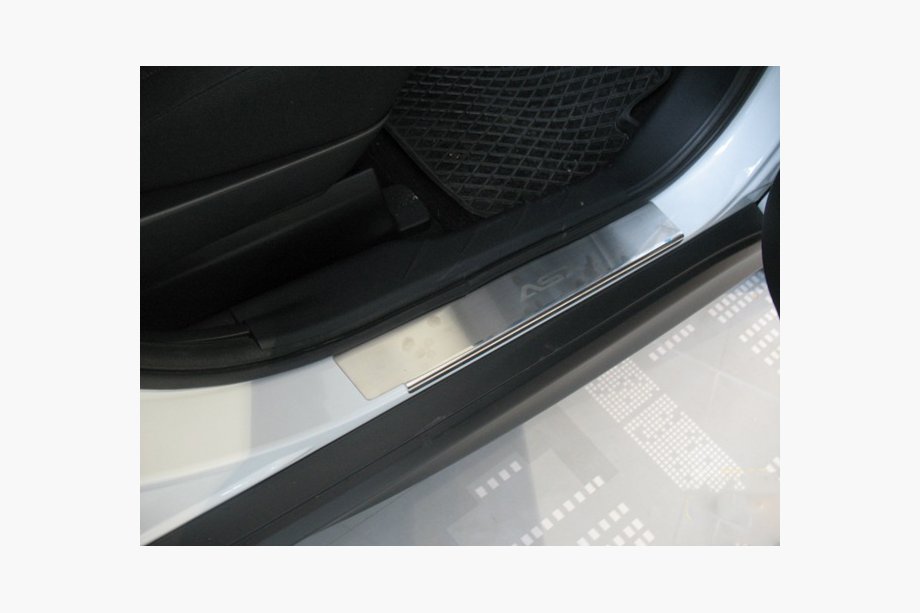 Mitsubishi ASX 2010–2023 Instegslister Nataniko (4 st, rostfritt stål) Premium - 3M tejp, 0,8 mm Image
