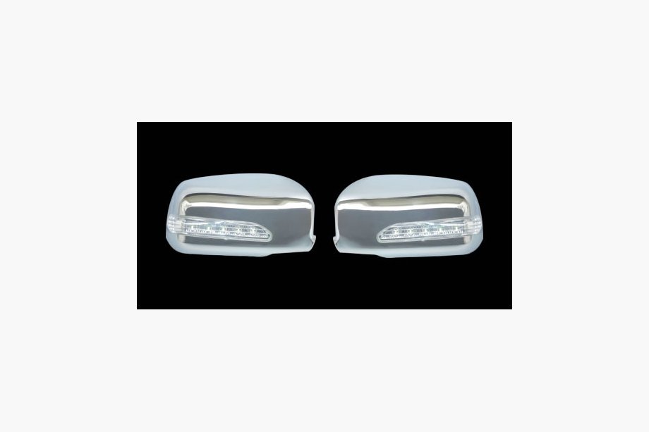 Hyundai Sonata NF 2004–2009 Kromade backspegelskal med LED (2 st, plast) Image