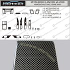 Mitsubishi Lancer X 2008– KAMPANJ! Instrumentpanelsöverdrag i kolfiberlook foto 1
