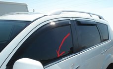Mitsubishi Outlander 2006–2012 Kromade fönsterlister foto 1