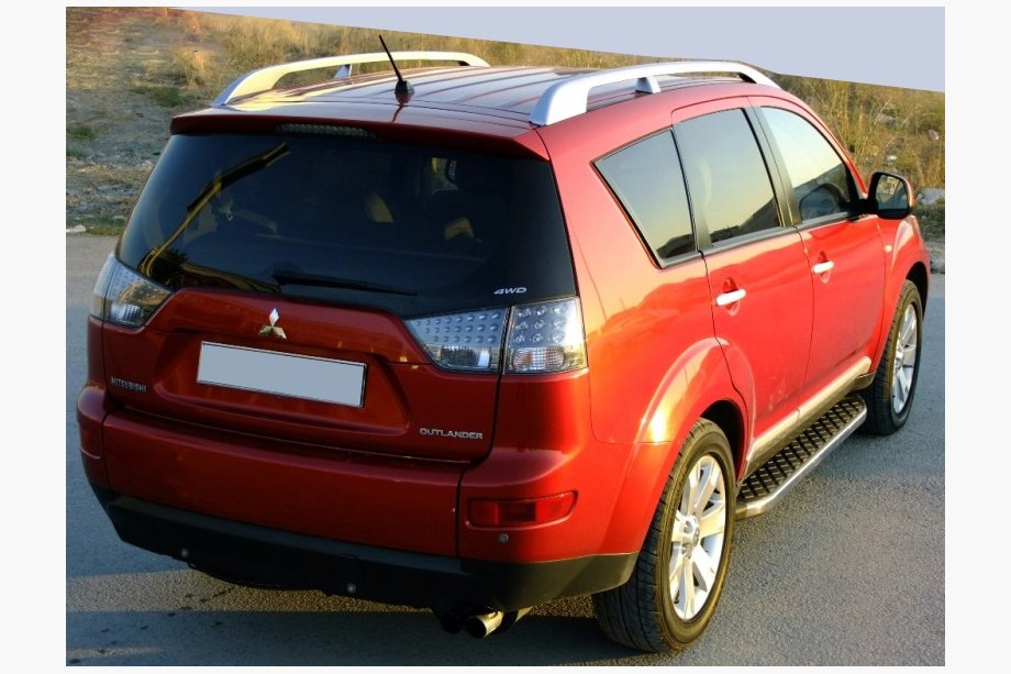 Peugeot 4007 2007–2013 Sidosteg BlackLine (2 st, aluminium) Image