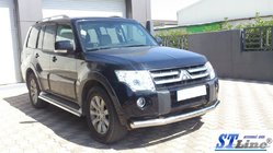Mitsubishi Pajero Wagon III 1999–2006 Främre skyddsbåge ST008 (rostfritt) foto 5