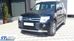 Mitsubishi Pajero Wagon III 1999–2006 Främre skyddsbåge ST008 (rostfritt) foto 6