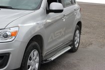 Mitsubishi ASX 2010–2023 Sidosteg Allmond Grey (2 st, aluminium) foto 1