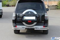 Mitsubishi Pajero Wagon III 1999–2006 Bakre skyddsbåge AK003 Dubbel (rostfritt) foto 3