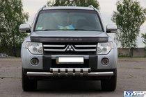 Mitsubishi Pajero Wagon III 1999–2006 Frontbåge ST015 (rostfritt) foto 3