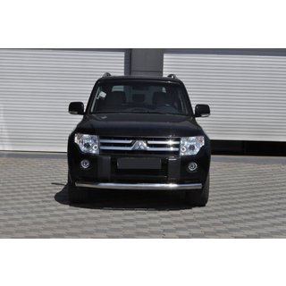 Främre skyddsbåge ST008 (rostfritt) Mitsubishi Pajero Wagon IV 2006–2021 foto 1