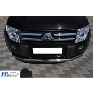 Främre skyddsbåge ST008 (rostfritt) Mitsubishi Pajero Wagon IV 2006–2021 foto 2