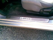 Mitsubishi Lancer 9 2004–2008 Instegsskydd OmsaLine (4 st, rostfritt stål) foto 2