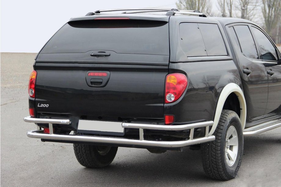 Mitsubishi L200 2006–2015 Bakre skyddsbåge AK0022 (rostfritt stål) Image