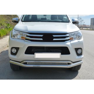 Främre dubbel frontbåge Vegas (2015-2020, rostfritt) Toyota Hilux 2015– foto 1