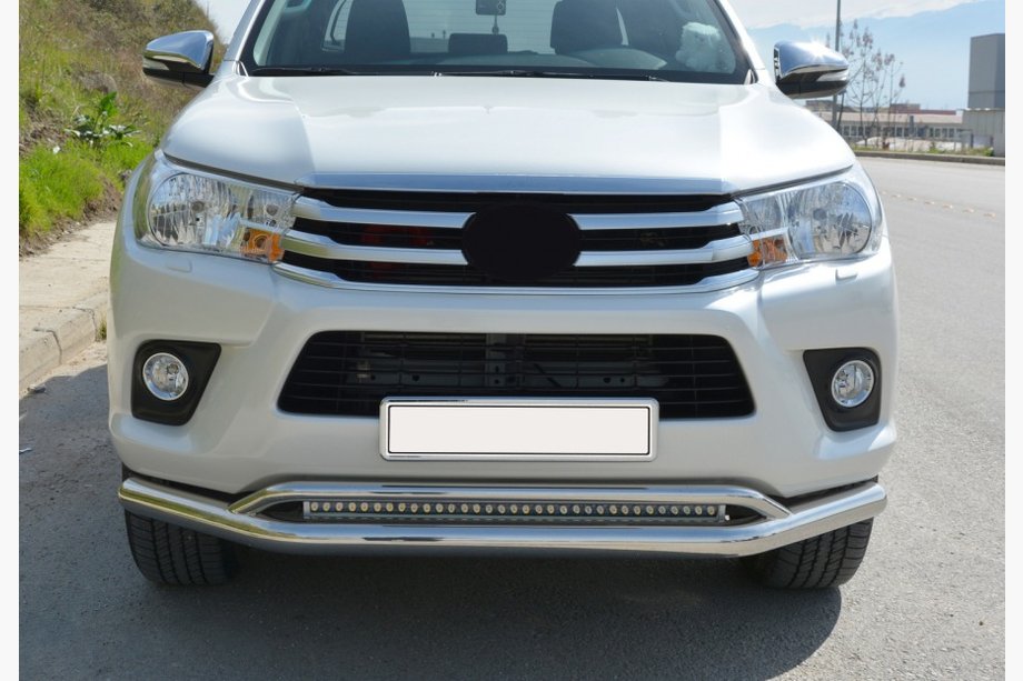 Toyota Hilux 2015– Främre dubbel frontbåge Vegas (2015-2020, rostfritt) Image