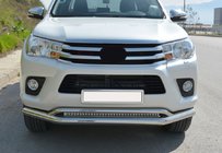 Toyota Hilux 2015– Främre dubbel frontbåge Vegas (2015-2020, rostfritt) foto 1