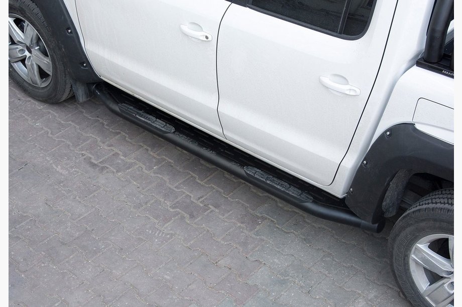 Fiat Fullback 2016– Sidotrösklar Amazon Black (2 st, svarta) Image