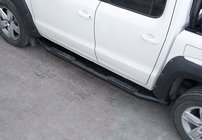 Fiat Fullback 2016– Sidotrösklar Amazon Black (2 st, svarta) foto 1