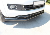 Volkswagen Amarok 2010–2022 Främre dubbel frontbåge Vegas 76/42 2010-2016 (svart) foto 1