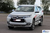 Mitsubishi Pajero Sport 2015– Främre skyddsbåge ST016 (rostfri) foto 2