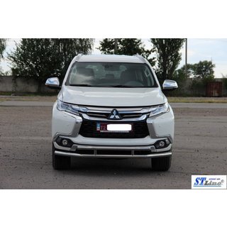 Främre skyddsbåge ST016 (rostfri) Mitsubishi Pajero Sport 2015– foto 3