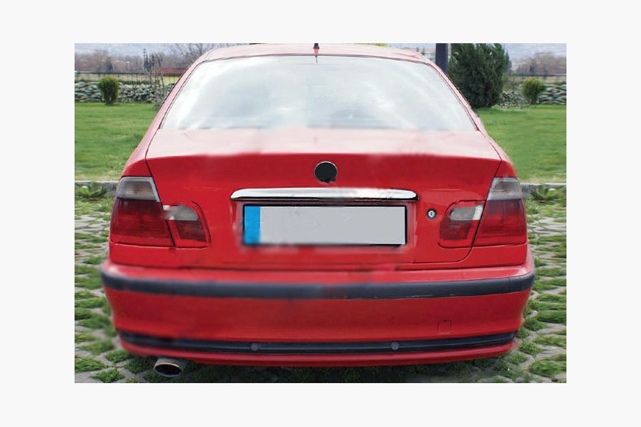 BMW 3-serie E46 1998–2006 Kromlist ovanför registreringsskylten Image