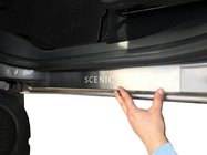 Renault Scenic/Grand 2009–2016 Instegslister Nataniko (4 st, rostfritt stål) Standard – Lohmann monteringstejp, 0,5 mm foto 1