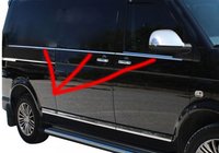 Volkswagen T5 Caravelle 2004–2010 Nedre fönsterlist (6 delar, rostfritt stål) foto 11