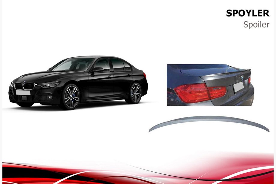 BMW 3-serien F30/F31 2012–2019 Spoiler Niken (för lackering) Image