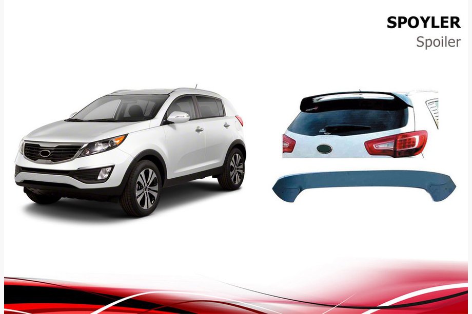 Kia Sportage 2010–2015 Spoiler Niken (för lackering) Image