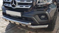 Mercedes X class 2017–2020 Främre skyddsrör Gronder (rostfritt, 70 mm) foto 1