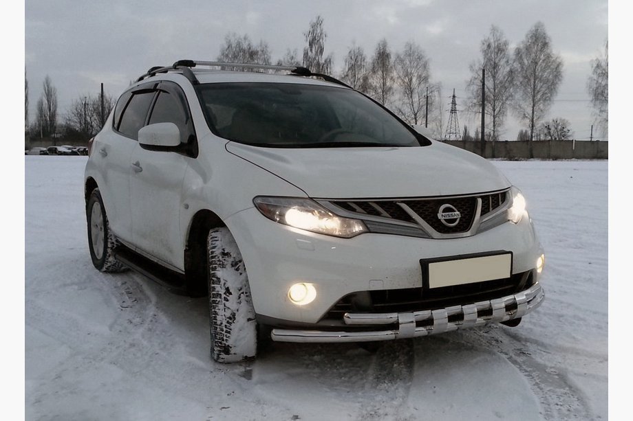 Nissan Murano 2008–2014 Främre frontbåge ST015 (rostfritt) Image