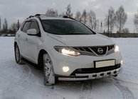 Nissan Murano 2008–2014 Främre frontbåge ST015 (rostfritt) foto 1