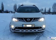 Nissan Murano 2008–2014 Främre frontbåge ST015 (rostfritt) foto 3