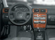 Audi A3 1996–2003 Instrumentpanelslister (2000-2003) Aluminium foto 2