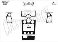 Renault Megane II 2004–2009 Instrumentpanelslister, 6 delar (Meric, Turkiet) foto 3