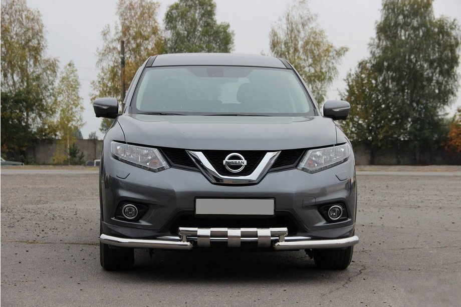 Nissan X-trail T32/Rogue 2014–2021 Främre skyddsbåge ST009-15 (rostfritt stål) Image