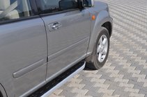 Nissan X-trail T30 2002–2007 Sidosteg Fullmond (2 st, aluminium) foto 2