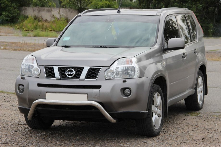 Nissan X-trail T31 2007–2014 Främre frontbåge WT007 (rostfritt stål) Image