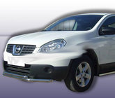 Nissan Qashqai 2007–2010 Främre dubbel frontbåge ST014 (rostfritt stål) foto 3