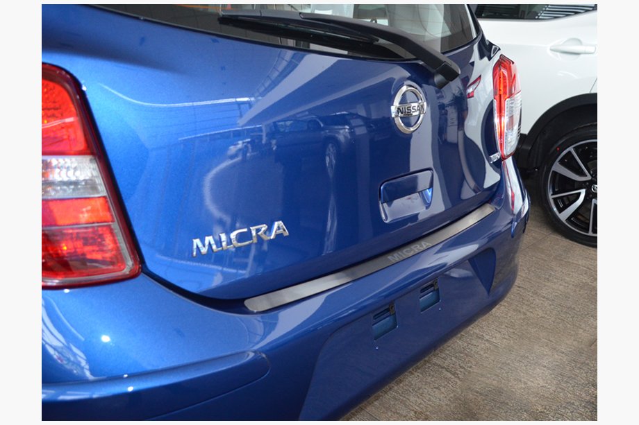 Nissan Micra K13 2011–2016 Natanika lastskydd för bakre stötfångare (rostfritt stål) Image