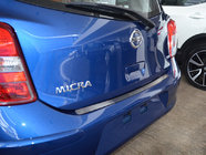 Nissan Micra K13 2011–2016 Natanika lastskydd för bakre stötfångare (rostfritt stål) foto 1