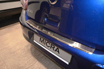Nissan Micra K13 2011–2016 Bakre stötfångarskydd med kant Nataniko (rostfritt stål) foto 1