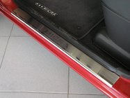 Nissan Micra K12 2003–2010 Natanika Premium instegsskydd (4 st, rostfritt stål) foto 2