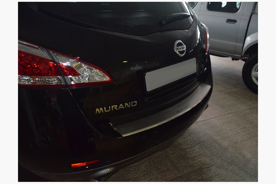 Nissan Murano 2008–2014 Bakre stötfångarskydd med kant Nataniko (rostfritt stål) Image