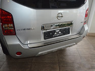 Nissan Pathfinder R51 2005–2014 Bakre stötfångarskydd med kant Nataniko (rostfritt stål) foto 1