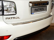 Nissan Patrol Y62 2010–2024 Bakre stötfångarskydd med kant Nataniko (rostfritt stål) foto 1