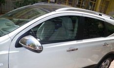 Nissan Qashqai 2007–2010 Spegelkåpor (Omsa, 2 st, rostfritt stål) foto 1