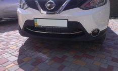 Nissan Qashqai 2014–2021 Frontstötfångarskydd i rostfritt stål (2014-2017) foto 2
